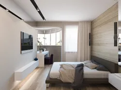 Photo Of A Bedroom And Balcony In A Panel House