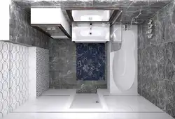 Bathroom design with tiles 60 by 30