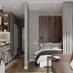 Design Of A One-Room Apartment 36 Sq M With A Balcony