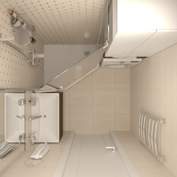 Дизайн ванной квартиры п44т