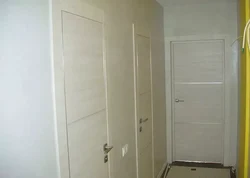Photo of the door in the bathroom Khrushchev