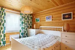 Дизайн спальни на даче в деревянном доме