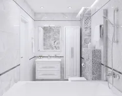 Сочетание с белым цветом в интерьере ванной