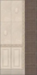 Версаль керама марацы ў інтэр'еры ваннай