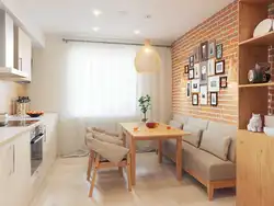 Small Kitchen Design With Corner Sofa