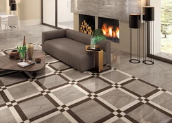 Porcelain Stoneware Floor Design In The Living Room