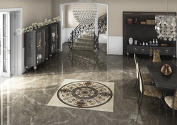 Porcelain Stoneware Floor Design In The Living Room