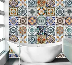 Дизайн ванны с орнаментом