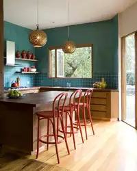 Интерьер кухни как подобрать цвет стен
