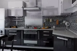 Photo of a silver kitchen