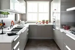 Kitchen letter p interior design
