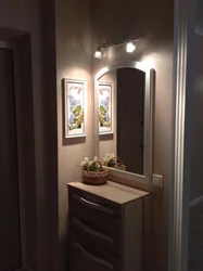 Mirror With Lighting In The Hallway Design