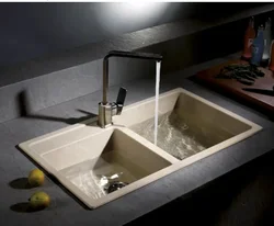 Photo of artificial kitchen sinks