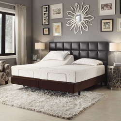 Dark Gray Bed In The Bedroom Photo