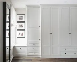 Wardrobe in the hallway modern design hinged all about them