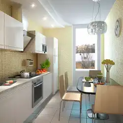 Kitchen design 7 squares with refrigerator
