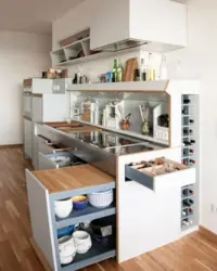 Practical kitchen interior