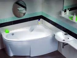 Какие есть угловые ванны фото каких размеров