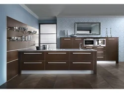 Combination of wenge in the kitchen interior