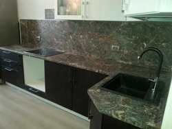 Countertop opal шоҳона дар дохили ошхона равшанӣ акс