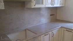 Royal opal countertop in the kitchen interior photo light
