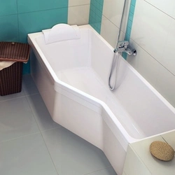 Photo Of Asymmetrical Bathtubs In The Bathroom