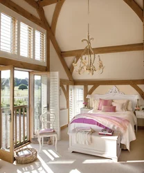 Photo of a bedroom in a country house photo