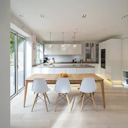 Modern kitchen interiors in the house