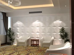 Design with 3D panels in the living room