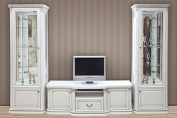 Interior Of A White Living Room In A Classic Style Photo