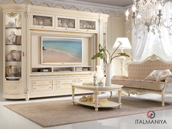 Interior of a white living room in a classic style photo