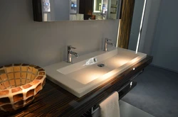 Современные дизайны ванной раковина на столешнице