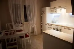 Kitchen design 7 square meters with balcony