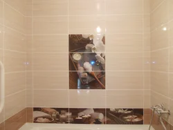 Grouting tiles in the bathroom photo