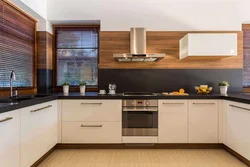 Modern combined kitchen photo