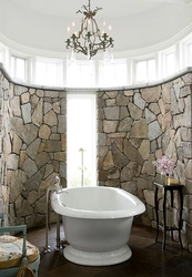 Stone bathroom photo finishing