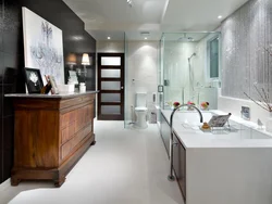 Bathroom with chest of drawers design
