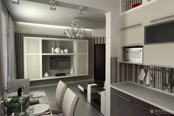 Design Of A Room Combined With A Kitchen In Khrushchev