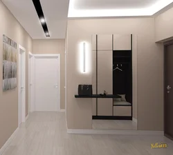 Design of large hallways in an apartment photo