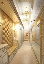 Kvartira fotosuratida katta koridorlarning dizayni