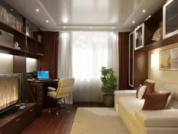 Bedroom design with sofa 18 square meters