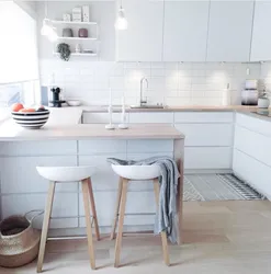 Wooden kitchens in Scandinavian style photo
