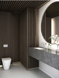 Bathroom slats design