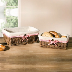 Baskets in the kitchen interior