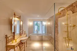 Bath Interior With Bronze