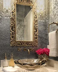 Bath interior with bronze