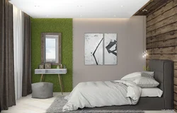 Eco-style in the bedroom interior