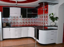 Inexpensive kitchens with a bar counter photo design
