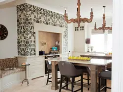 Fashionable wallpaper design for the kitchen