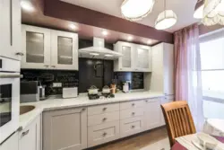 Bright kitchen 12 sq m design photo